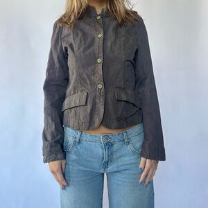 Moto Jacket Y2K Lightweight Cotton